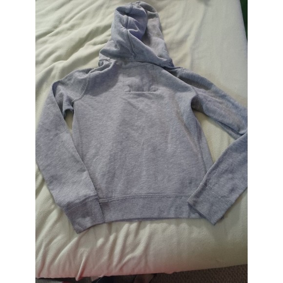 Abercrombie fitch womens large 1892 grey  distressed sewn on letters hoo… - Picture 8 of 8